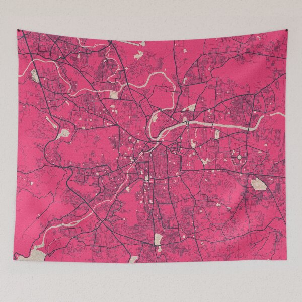 Item preview, Pune City Map of Maharashtra, India - Blossom designed and sold by deMAP.
