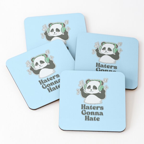 Item preview, Haters Going to Hate Panda with Headphones – Cool Music Lover Design designed and sold by Basma Store.