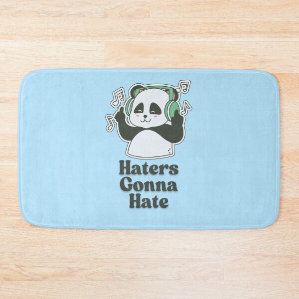 Item preview, Haters Going to Hate Panda with Headphones – Cool Music Lover Design designed and sold by Basma Store.