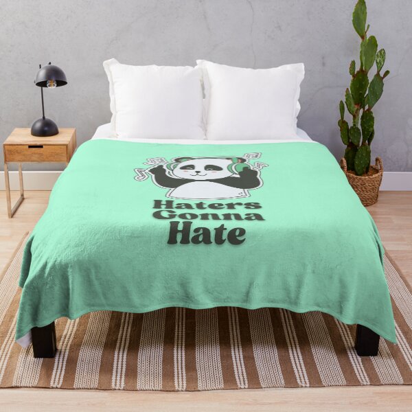 Item preview, Haters Going to Hate Panda with Headphones – Cool Music Lover Design designed and sold by Basma Store.