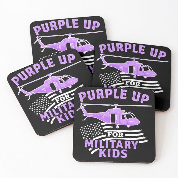 Item preview, Purple Up for Military Kids Helicopter Design designed and sold by haitrieuic96.