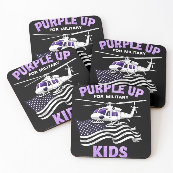 Item preview, Purple Up for Military Kids Helicopter Design designed and sold by haitrieuic96.