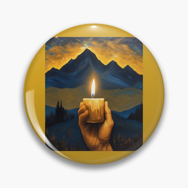 Item preview, "Illuminate Within: Hand Holding a Candle in Golden Light" designed and sold by Artisticanvas.