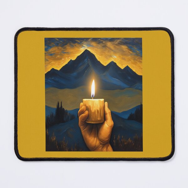 Item preview, "Illuminate Within: Hand Holding a Candle in Golden Light" designed and sold by Artisticanvas.