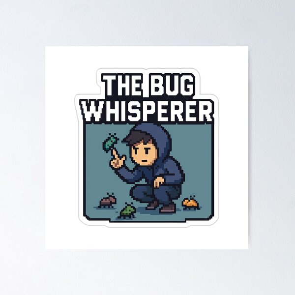 Item preview, The Bug Whisperer Pixel Art Design designed and sold by Nebulous-.