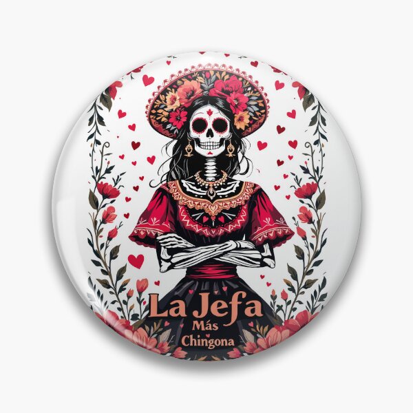 Item preview, La Jefa Más Chingona – Queen of Día de los Muertos designed and sold by BeamiCreations.