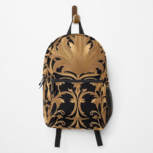 Item preview, Black & Gold Art Nouveau Damask designed and sold by DesignsByPrnces.