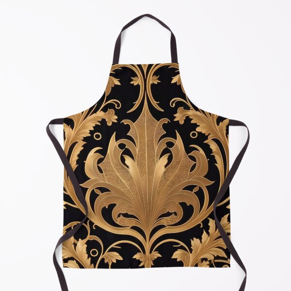 Item preview, Black & Gold Art Nouveau Damask  designed and sold by DesignsByPrnces.