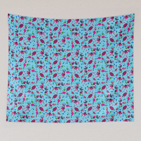 Item preview, Easter Eggs on a Teal Background designed and sold by UnexpectedUser.