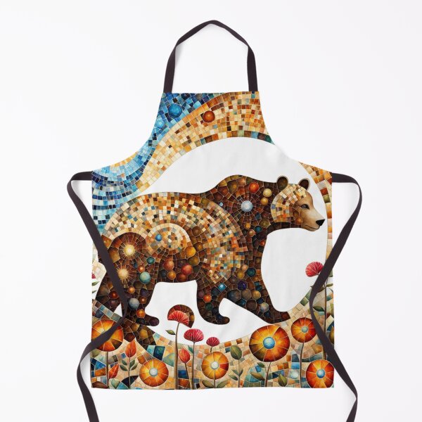 Item preview, Mosaic Brown Bear designed and sold by purplesensation.