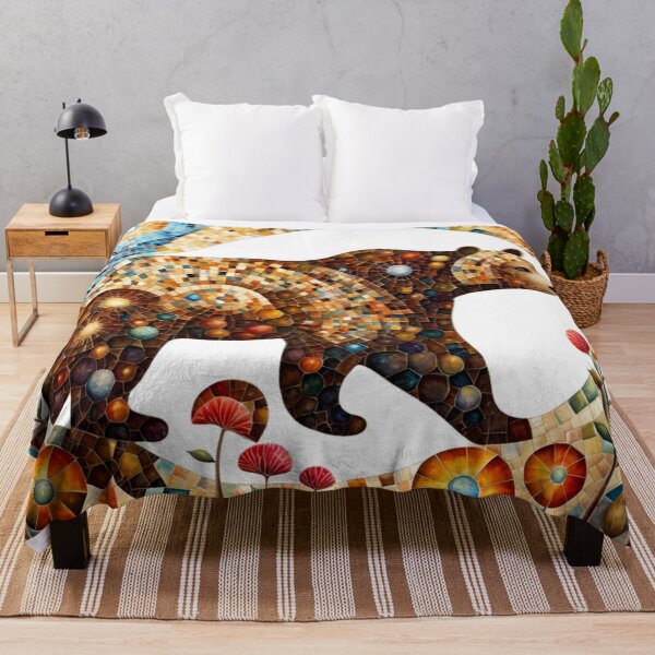 Item preview, Mosaic Brown Bear designed and sold by purplesensation.