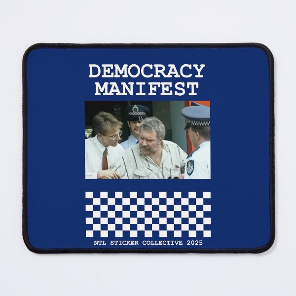 Item preview, Democracy Manifest Typewriter Chequerboard designed and sold by NTLStickerCo.