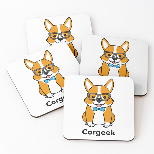 Item preview, Corgeek. Corgi dog T-shirt. Goofy, weird and fun artwork by wonkydoodleink designed and sold by wonkydoodleink.