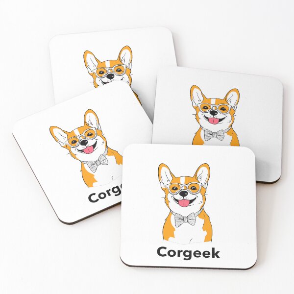Item preview, Corgeek. Corgi dog T-shirt. Version 2. Goofy, weird and fun artwork by wonkydoodleink designed and sold by wonkydoodleink.