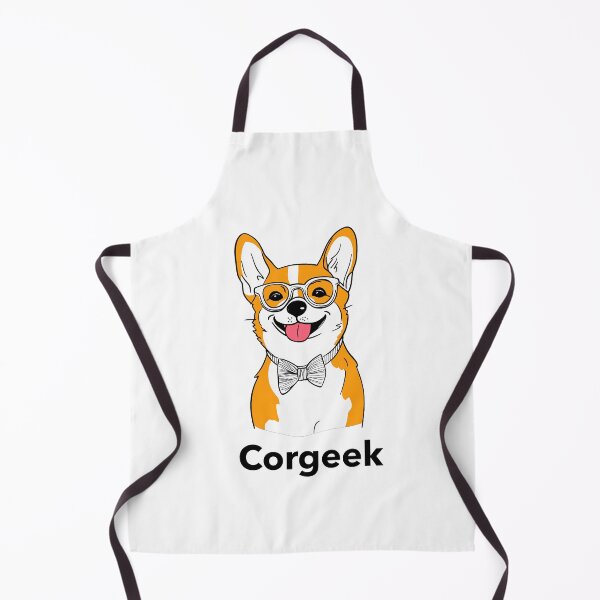 Item preview, Corgeek. Corgi dog T-shirt. Version 2. Goofy, weird and fun artwork by wonkydoodleink designed and sold by wonkydoodleink.