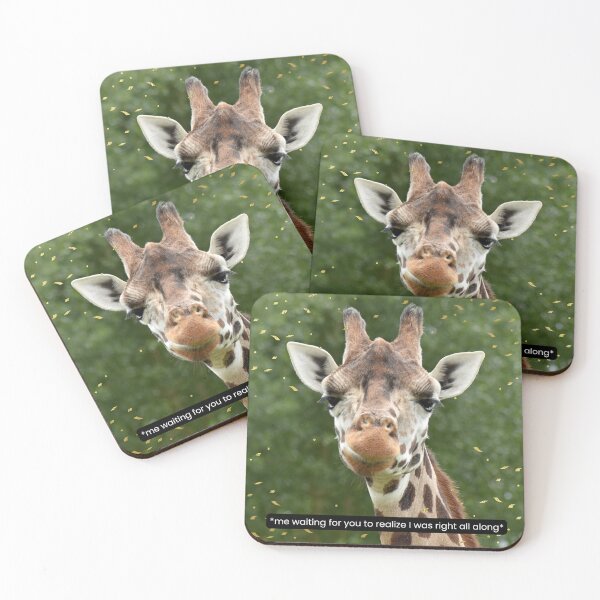 Item preview, Waiting Giraffe Meme - Me Waiting for You to Realize I Was Right All Along designed and sold by KoozieGod.