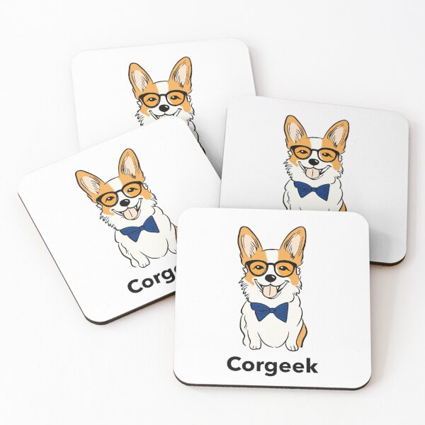 Item preview, Corgeek. Corgi dog T-shirt. Version 3. Goofy, weird and fun artwork by wonkydoodleink designed and sold by wonkydoodleink.