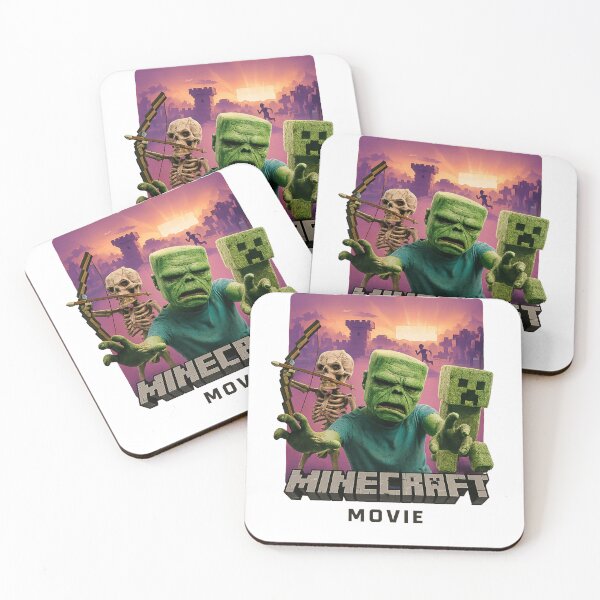 Item preview, Blocky Monster Adventure Poster - Pixel Zombie Skeleton Creeper Gift designed and sold by RitaTaylor.