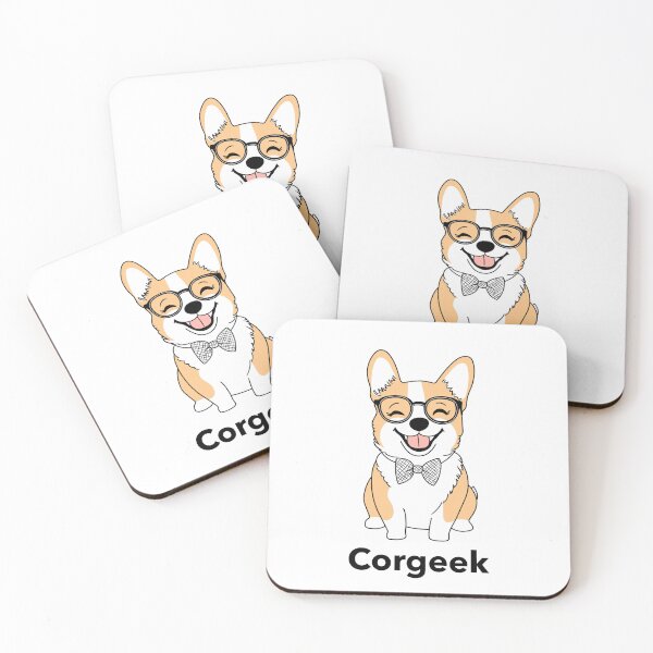 Item preview, Corgeek. Corgi dog T-shirt. Version 4. Goofy, weird and fun artwork by wonkydoodleink designed and sold by wonkydoodleink.