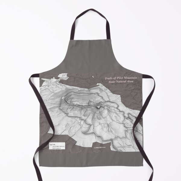 Item preview, Pilot Mountain, North Carolina Trails 3D View Shaded Relief designed and sold by gistinker.