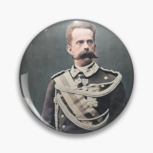 Artikelvorschau, König Umberto I. von Italien im Jahr 1882 entworfen und verkauft von 19th Century in Color.