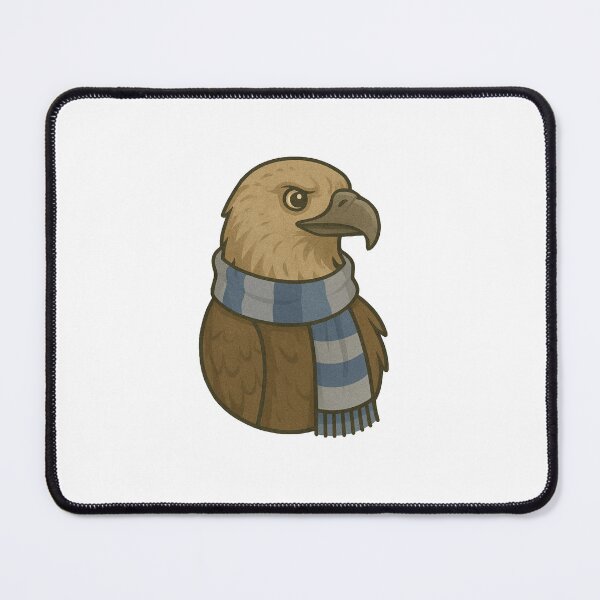 Item preview, Wise Eagle Mascot – Raven Blue and Silver House Bird Illustration designed and sold by Greemo03.