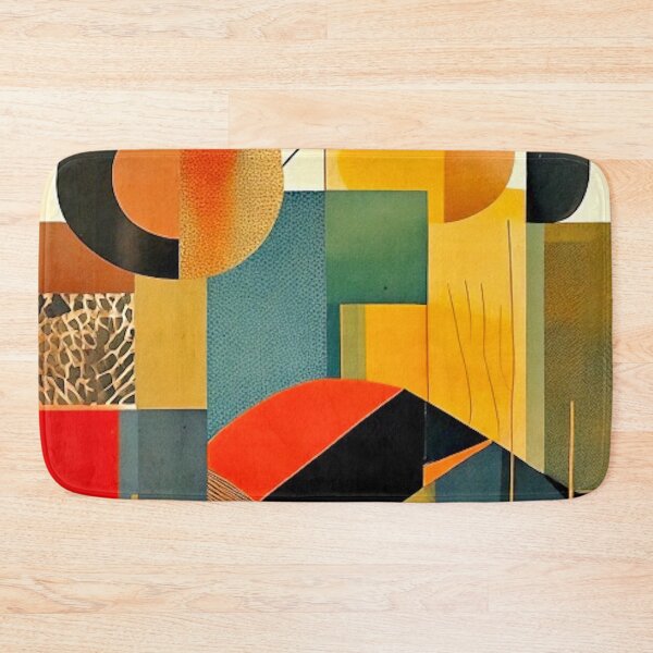 Item preview, Mid-Century Modern Painting Vintage Abstract Geometric Art, 50s Atomic Age Retro Painting designed and sold by CattlettArt.