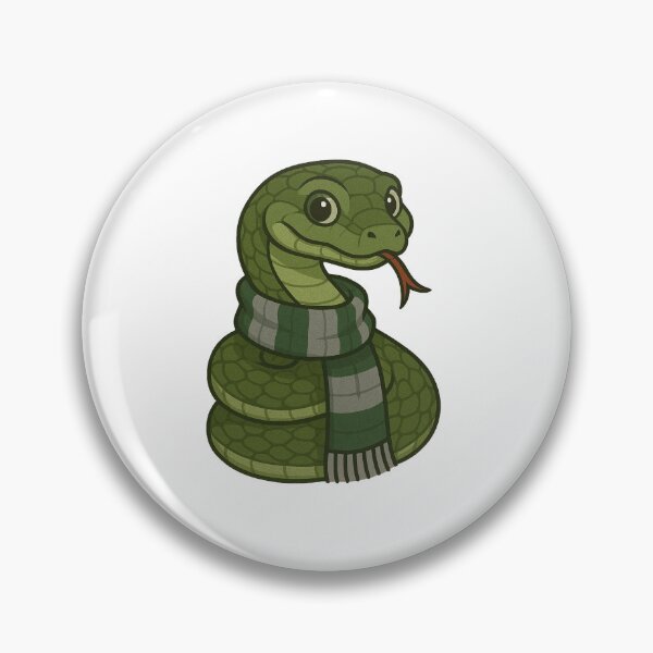 Item preview, Clever Snake Mascot – Green and Silver House Animal Illustration designed and sold by Greemo03.