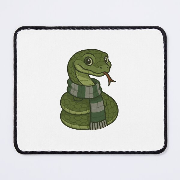 Item preview, Clever Snake Mascot – Green and Silver House Animal Illustration designed and sold by Greemo03.