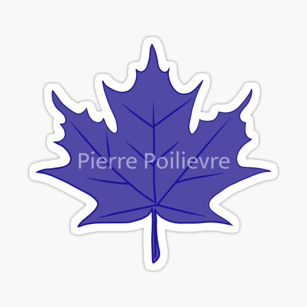 Item preview, Pierre Poilievre Conservative Blue Leaf designed and sold by Alec Buchan.