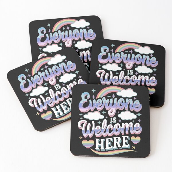 Item preview, Everyone Is Welcome Here LGBTQ Pride designed and sold by Taans-Creation.