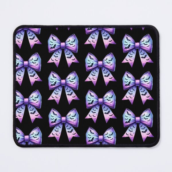 Item preview, Pastel Watercolor Bow with Black Bats, Kawaii Gothic Halloween designed and sold by Adorablehaunts.