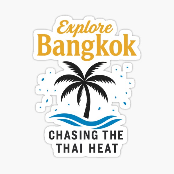 Item preview, Explore Bangkok | Thai Tropical Streetwear & Travel Art Print designed and sold by YODNAVA.