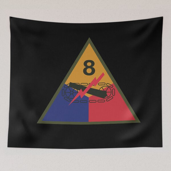 Item preview, SSI - 8th Armored Division X 300 designed and sold by Military Insignia Products.