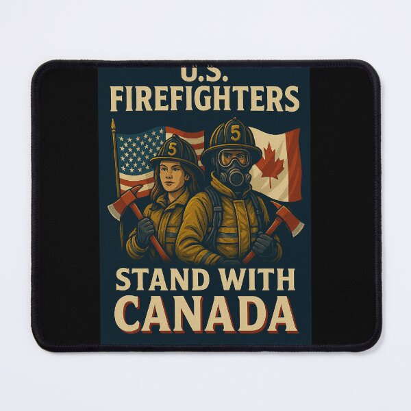 Item preview, U.S. Firefighters Stand with Canada designed and sold by MySheetMusicArt.