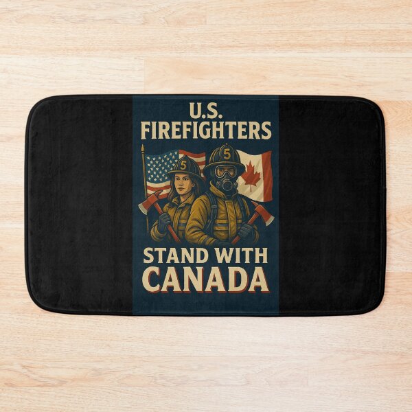 Item preview, U.S. Firefighters Stand with Canada designed and sold by MySheetMusicArt.