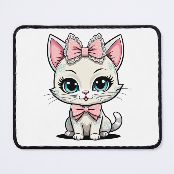 Item preview, Vintage Kitten Wearing A Coquette Bow designed and sold by Got2BSnazzy.