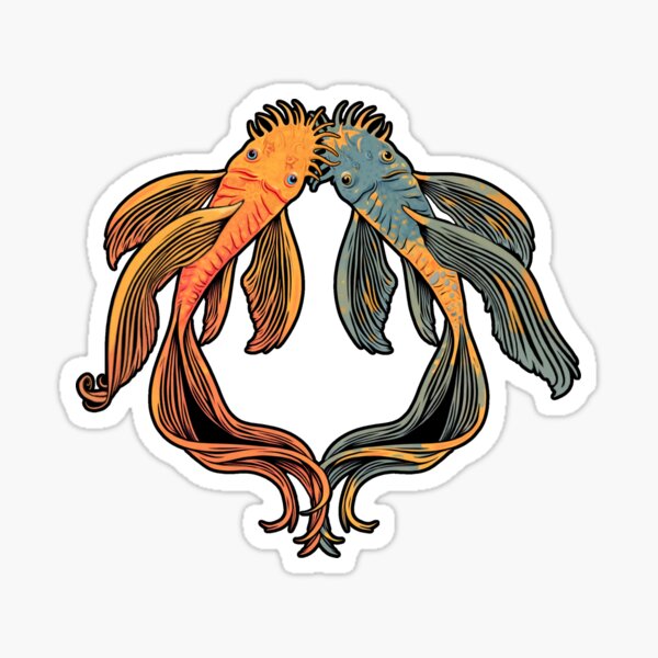 Vista previa del artículo con la obra «Dúo de plecostomus nariz de cerdas», diseñado y vendido por The Painted Druid.