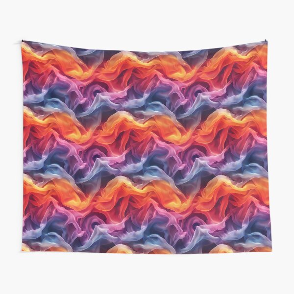 Aperçu de l'œuvre Ondes de couleurs fluides abstraites créée et vendue par NTGUILTY.
