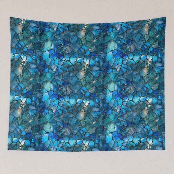 Item preview, Azure Stained Glass Mosaic designed and sold by NTGUILTY.