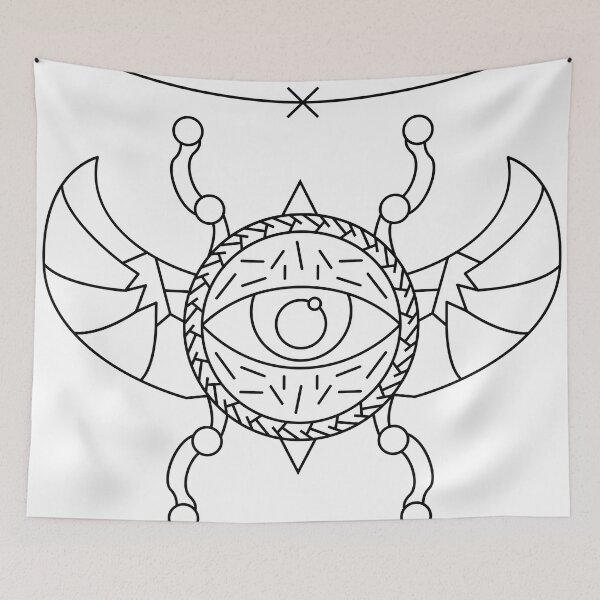 Item preview, Mechanical eye beetle with wings, eye, and geometric details designed and sold by estebansequeira.