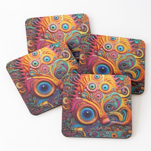 Item preview, Festival fashion abstract trip rave Mushroom mind-bending psychedelic designed and sold by CattlettArt.