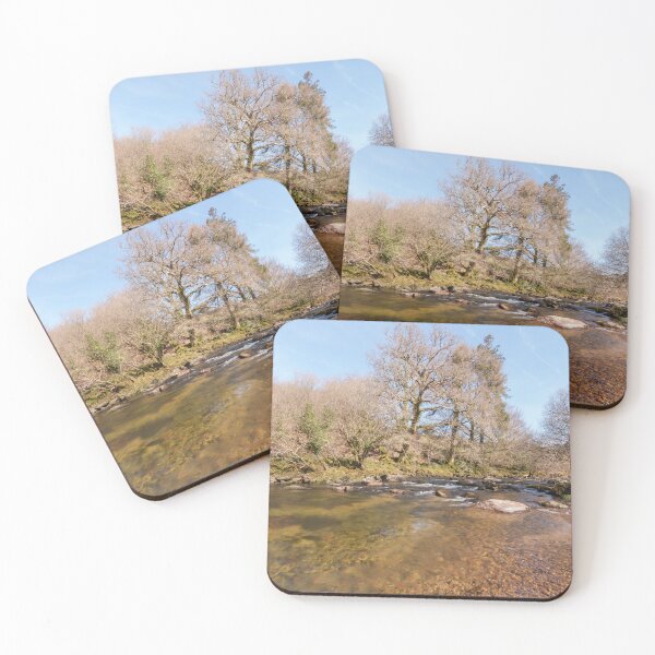 Item preview, Flowing West Dart River with a Vibrant Spring Sky designed and sold by rawshutterbug.