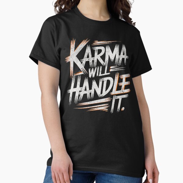Aperçu de l'œuvre Le karma s'en chargera. créée et vendue par Eksama Design.