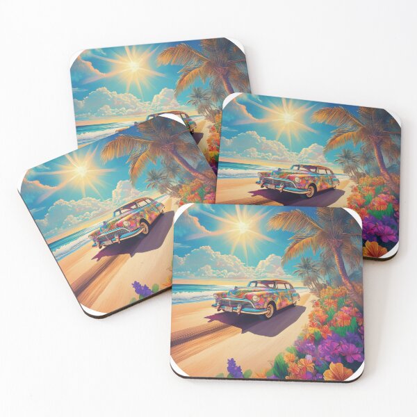 Item preview, A car with psychedelic paint from hippie owner designed and sold by Quantum Ink Designs.