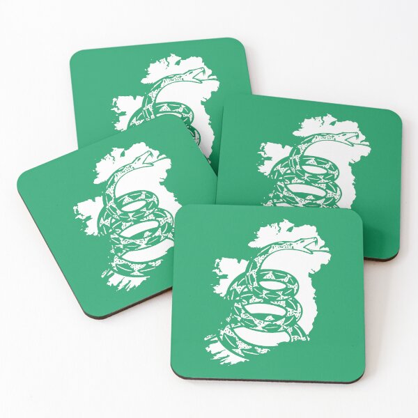 Item preview, IRELAND - Libertarian - Don't Tread On Me Gadsden Snake on IRISH Map designed and sold by pelagio.