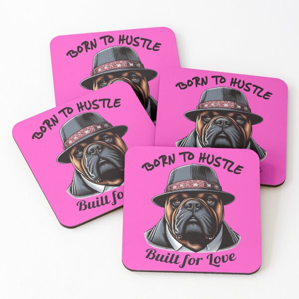Item preview, Born to hustle, bullmastiff mom designed and sold by Lolly's Lane Shoppe.