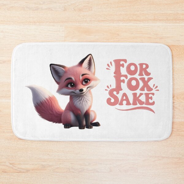 Item preview, For Fox Sake – Cute Pink Fox Minimalist Design designed and sold by PING 999 STUDIO.