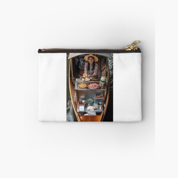 Item preview, Charming Thai Floating Market Vendor designed and sold by TOOKTIKshop.