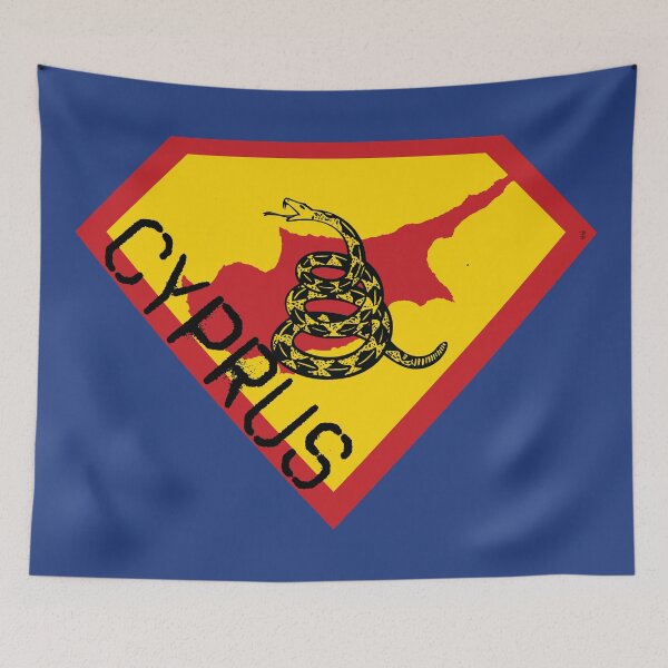 Item preview, CYPRIOT SHIELD - Freedom Is The Superpower -  Gadsden Snake Flag - Dont Tread On Me SUPERHERO CYPRUS spellout design designed and sold by pelagio.
